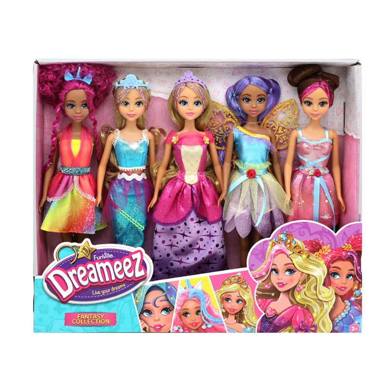 Funville Dreameez Fantasy Dolls Set - 5 Pcs