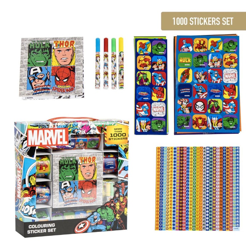 Marvrl Pack Stickers Marvel For Kids - 1000 Pcs