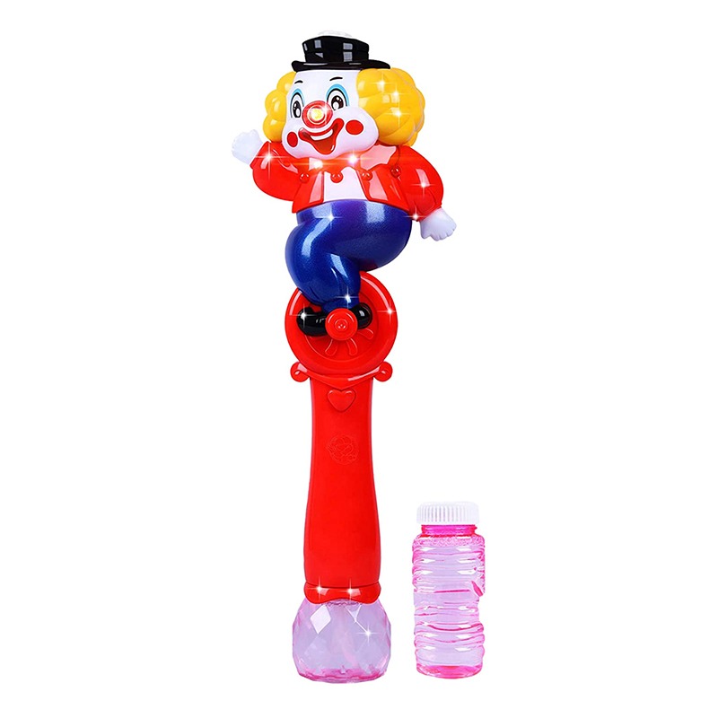 Wanna Bubbles - Clown Joker Bubble Wand w/ Music & Lights