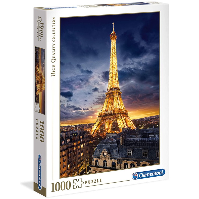 Clementoni Puzzle Night View Of Eiffel Tower - 1000 Pieces