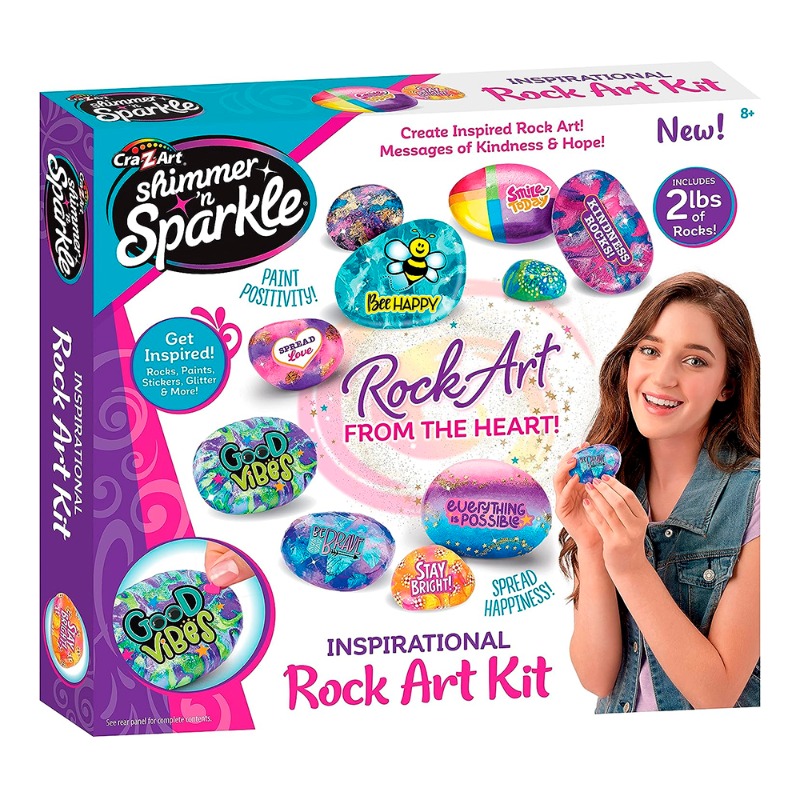 Cra-Z-Art Shimmer N Sparkle Inspirational Rock Art Kit
