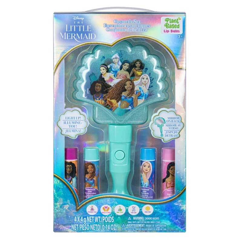 Disney Princess 2pk Lip Gloss With Light Up Mirror