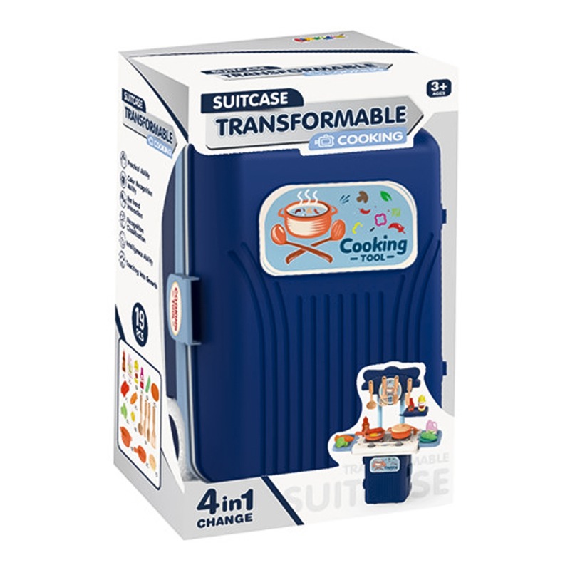 4 In 1 Transformable Kitchen Playset - Blue