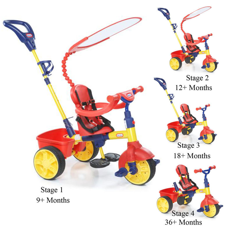 Dabdoob Little Tikes Trike 4In1 Basic Unisex Primary