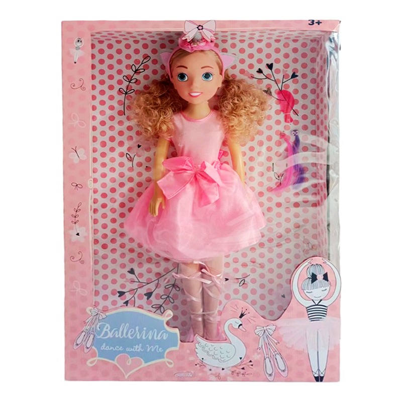 Ballerine Doll Set With Hair Accessories - 80 cm