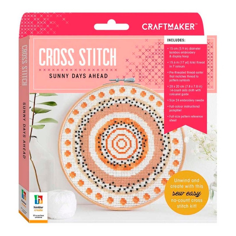 Hinkler Craft Maker Cross Stitch Kit Sunny Days Ahead