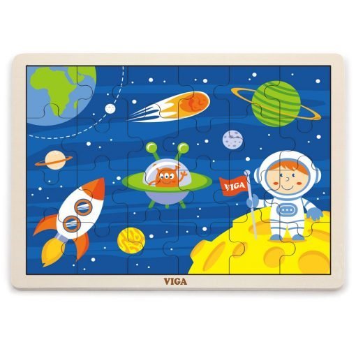 Viga Wooden Puzzle Space 24 pcs