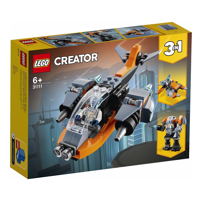 LEGO Creator 3-in-1 Cyber Drone (113 Pieces)