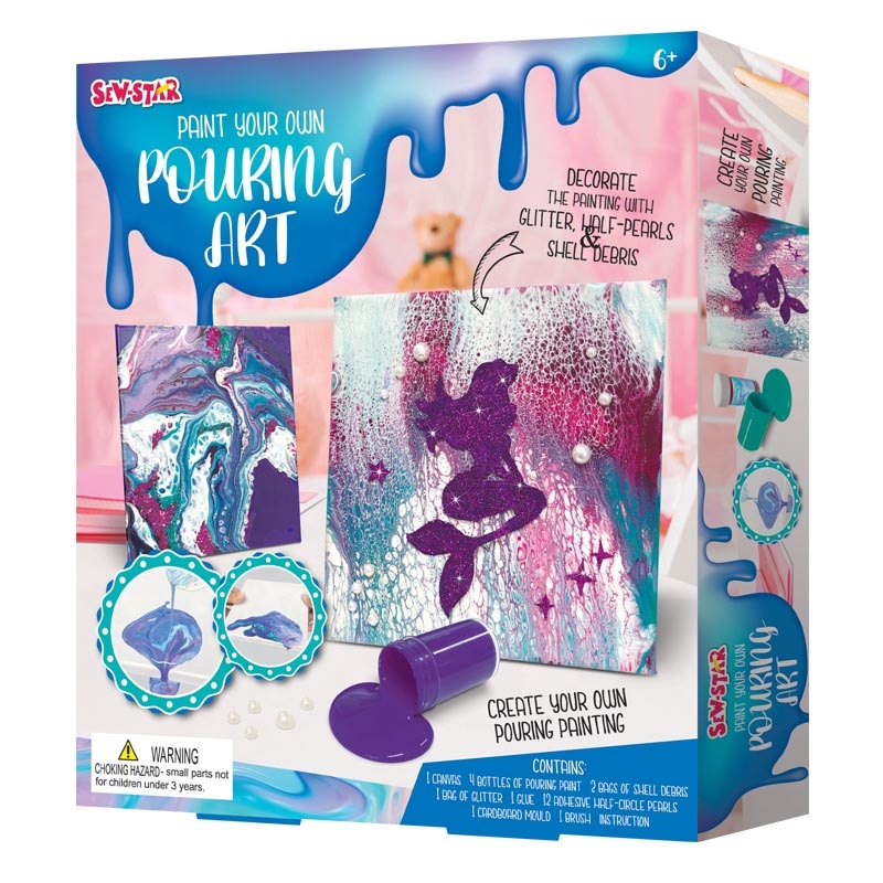Sew Star Paint Your Own Pouring Art