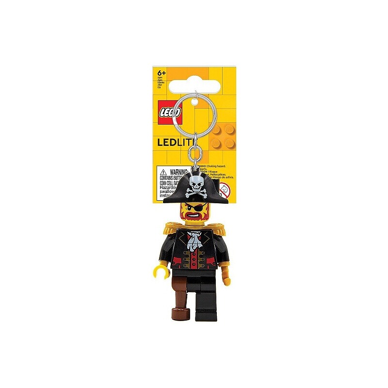 Lego IQ Minifigures Keychain Light Captain Brickbeard