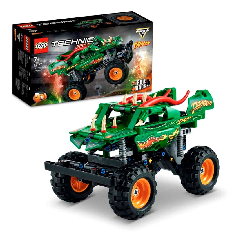 LEGO Technic Monster Jam Dragon Building Toy Set - 217 Pcs