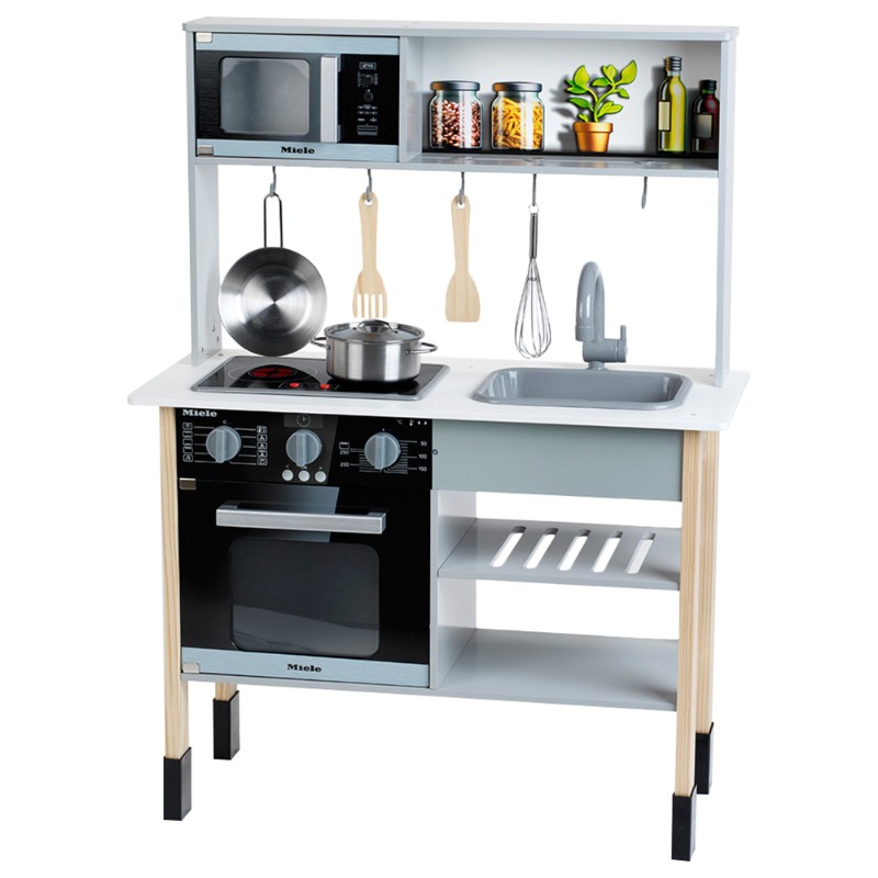 Klein - Miele Toy Wooden Kitchen With Lights And Sound