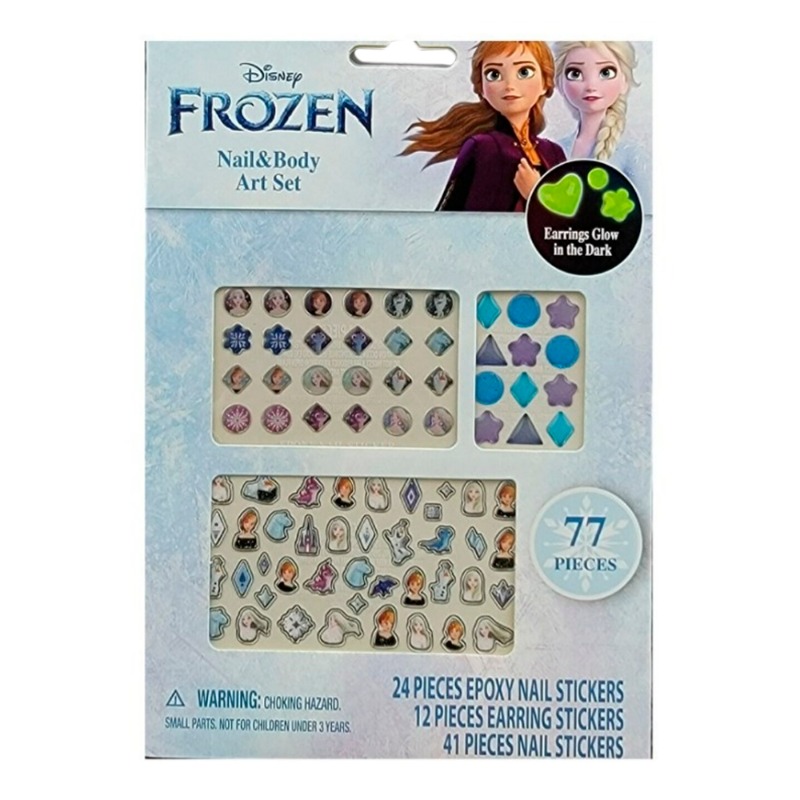 Disney Frozen II Nail and Body Art Set Earring Stickers