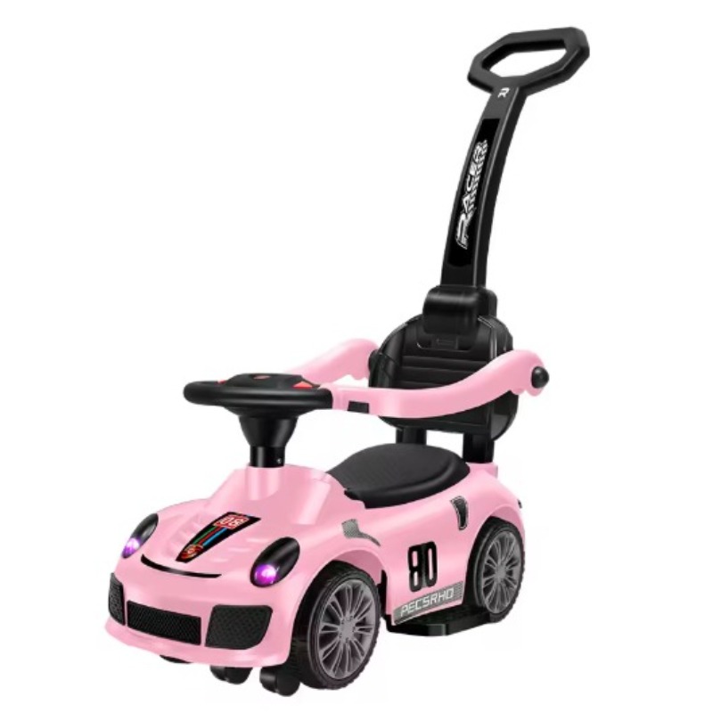 Tobbi Kids Ride on Push Car With Music and Handle - Pink