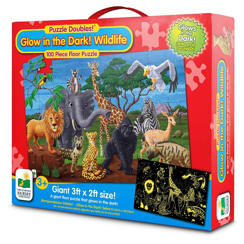 Puzzle Doubles Glow In The Dark Wildlife