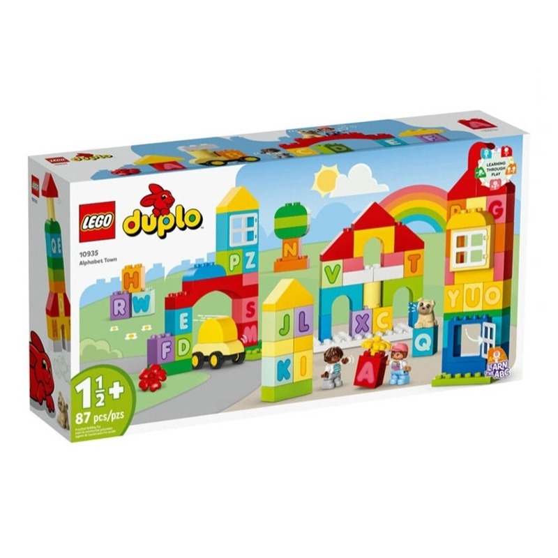 LEGO DUPLO Classic Alphabet Town Building Toy Set - 87 Pcs