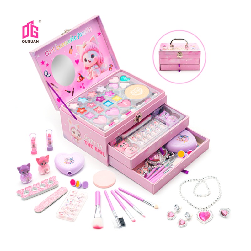 Makeup and Jewelry Bag - Pink