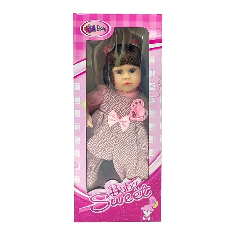Baby Sweet Baby Pink Jumpsuit Baby Doll with Grooming Care 42 cm PVC
