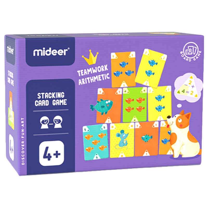Mideer Stacking Card Game - Teamwork Arithmetic