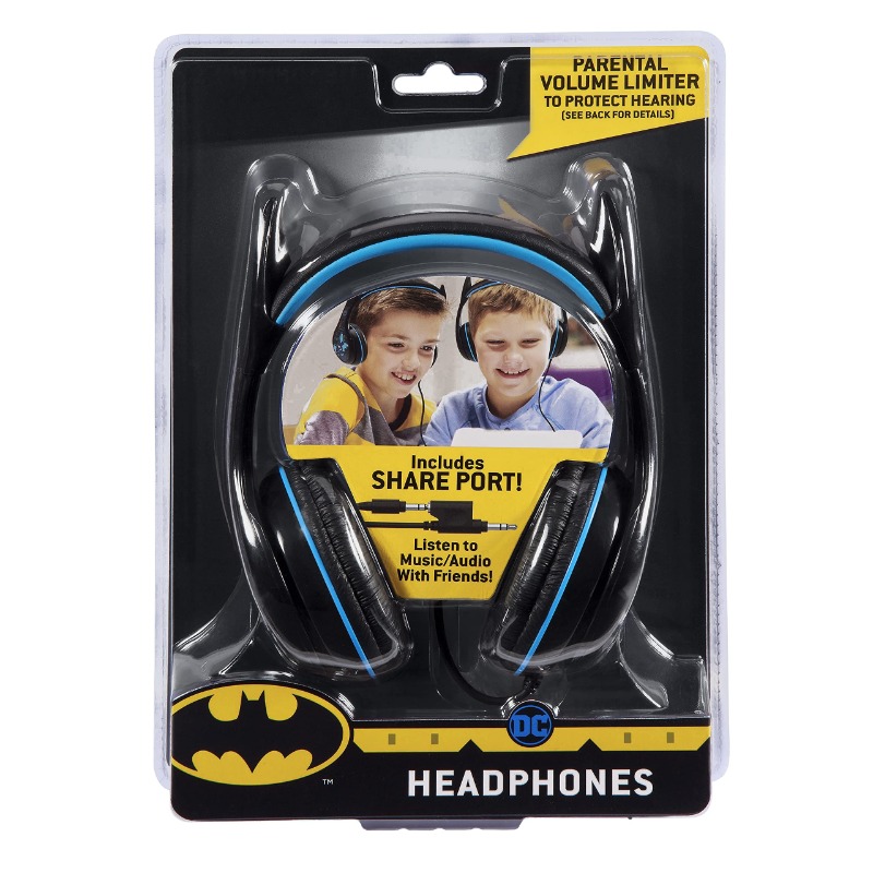 Kid Designs Youth Headphones With Share Port - Batman