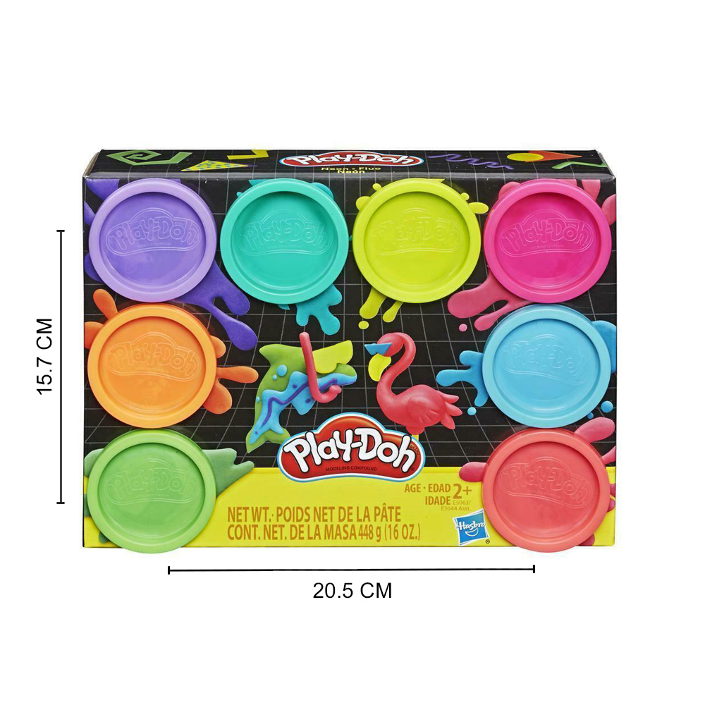 Play-Doh 8 Pack Neon Non Toxic Modeling