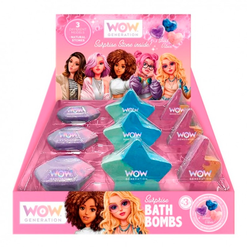 Wow Generation Foaming Bath Bombs Assorted Shapes 1 Piece