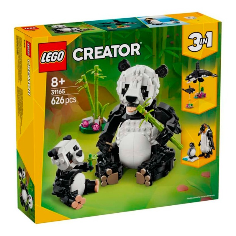 Lego Creator 3 in 1 Wild Animals: Panda Family Toy Playset (31165)