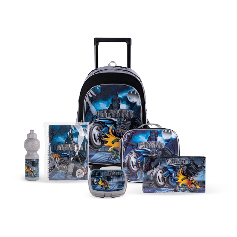 Warner Bros 6in1 Trolley Backpack - Batman Gotham City