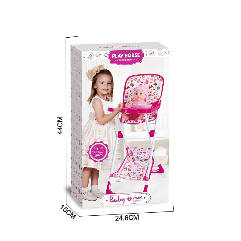Trolley Set With Doll And Accessories