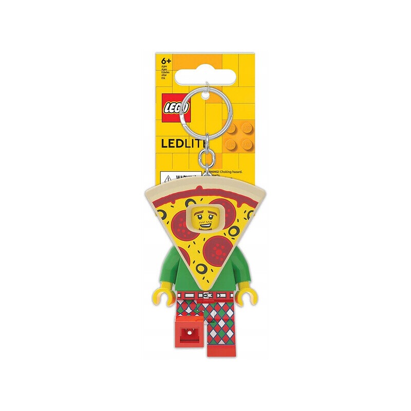 Lego IQ Minifigures Keychain Light Pizza Guy