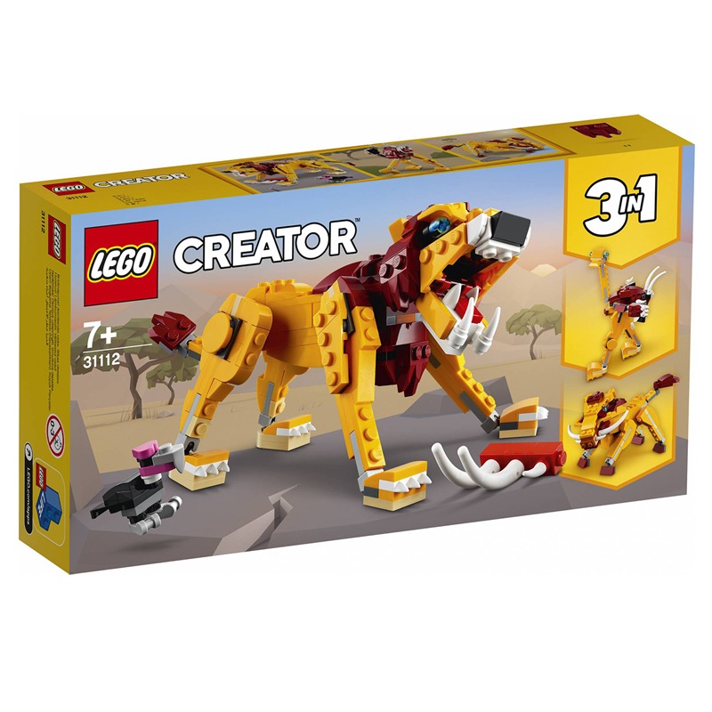 LEGO Creator 3-in-1 Wild Lion (224 Pieces)