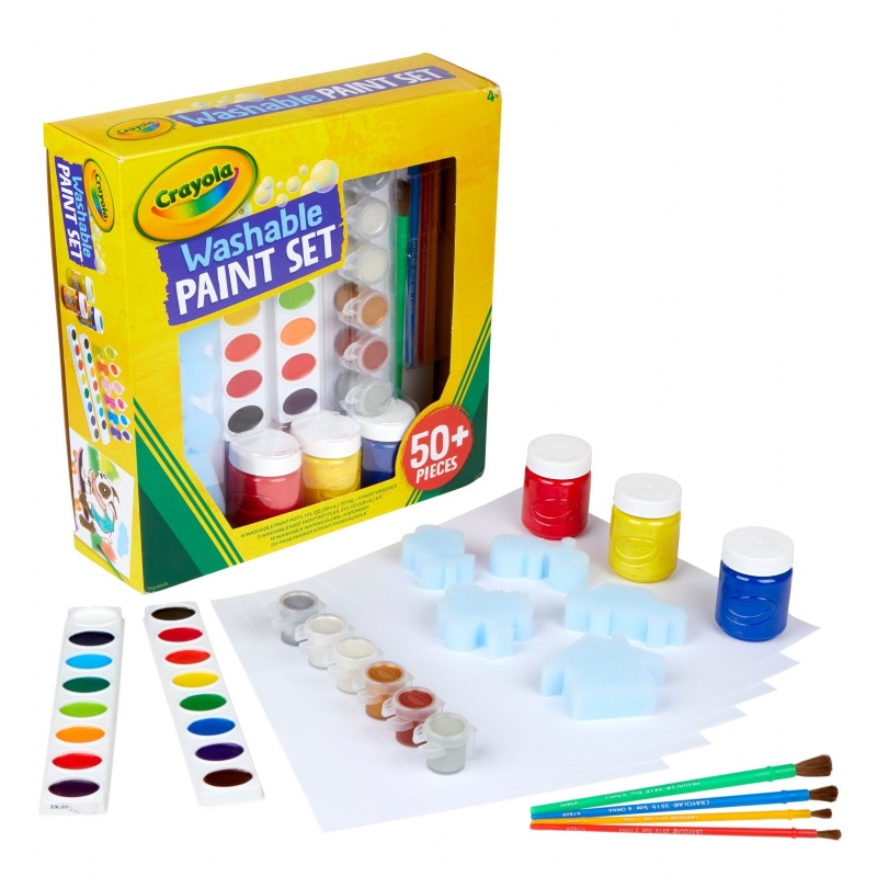 Crayola Washable Paint Kit - 50 Pcs