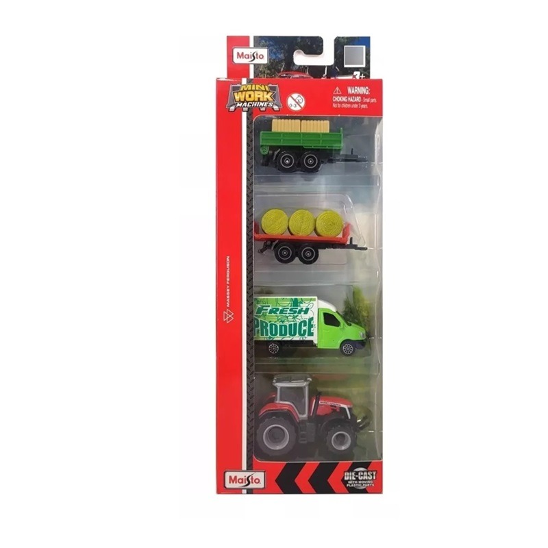 Maisto Mini Work Machines Farm 4 Pack