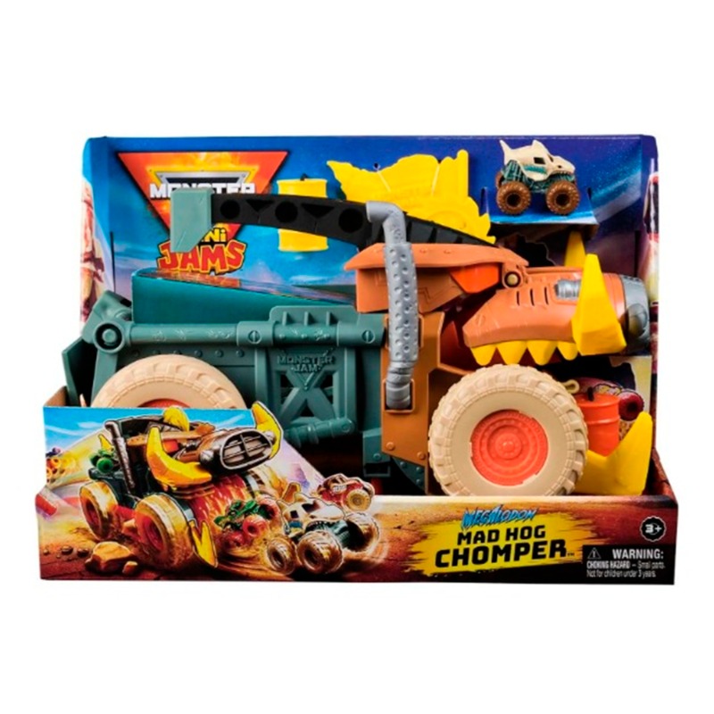 Monster Jam Mini Jams Megalodon Mad Hog Chomper Vehicle