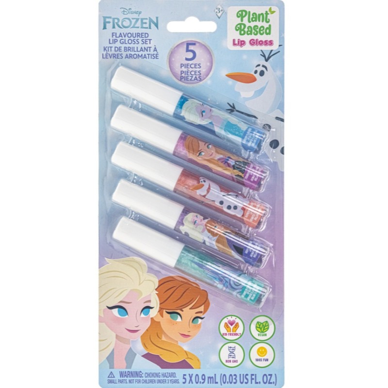 Disney Frozen 5 PK Lip Gloss Wands – Plant-Based
