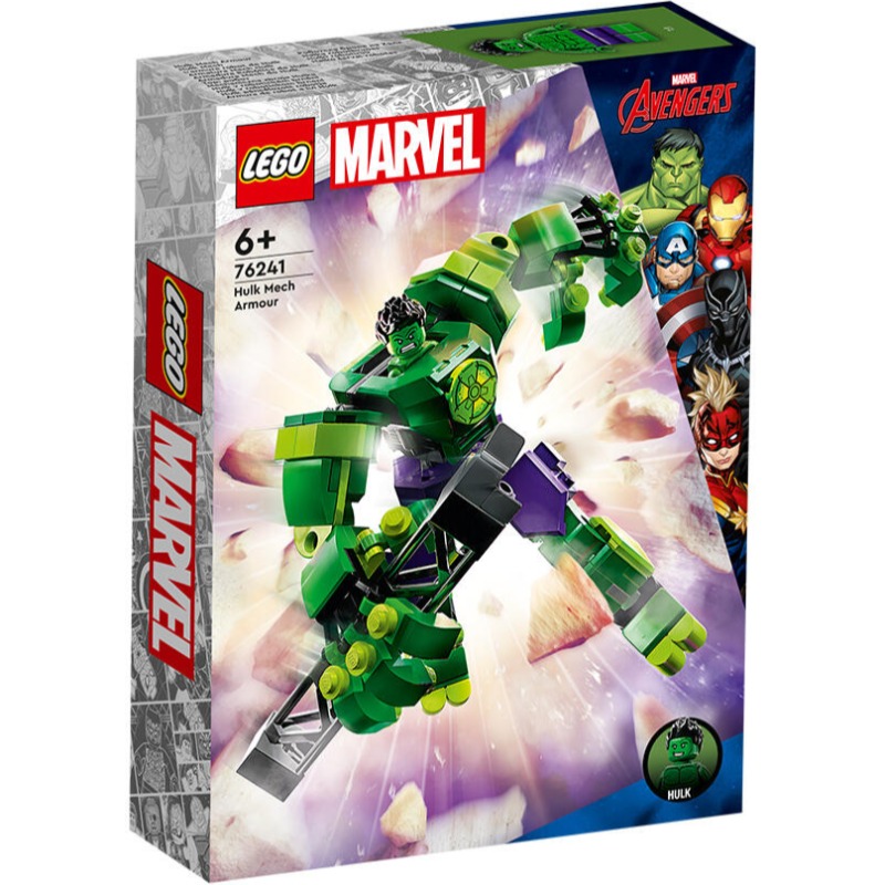 LEGO Marvel Hulk Mech Armour Building Toy Set - 138 Pcs