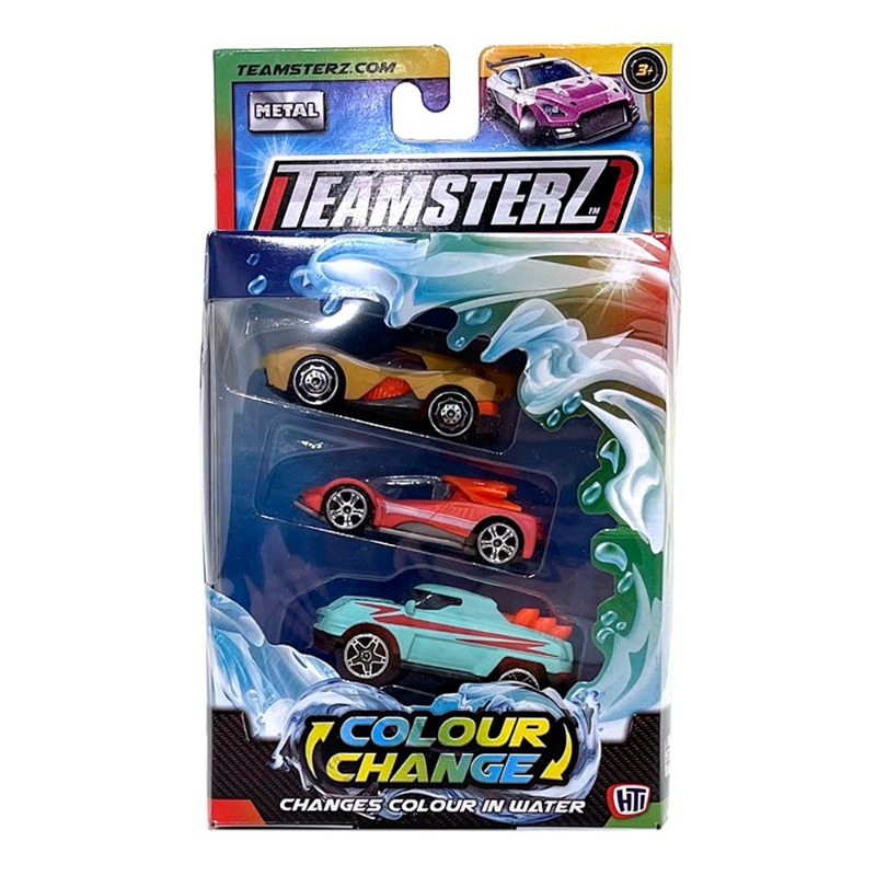Teamsterz SM Colour Change In Water 3 Pack - Assorted