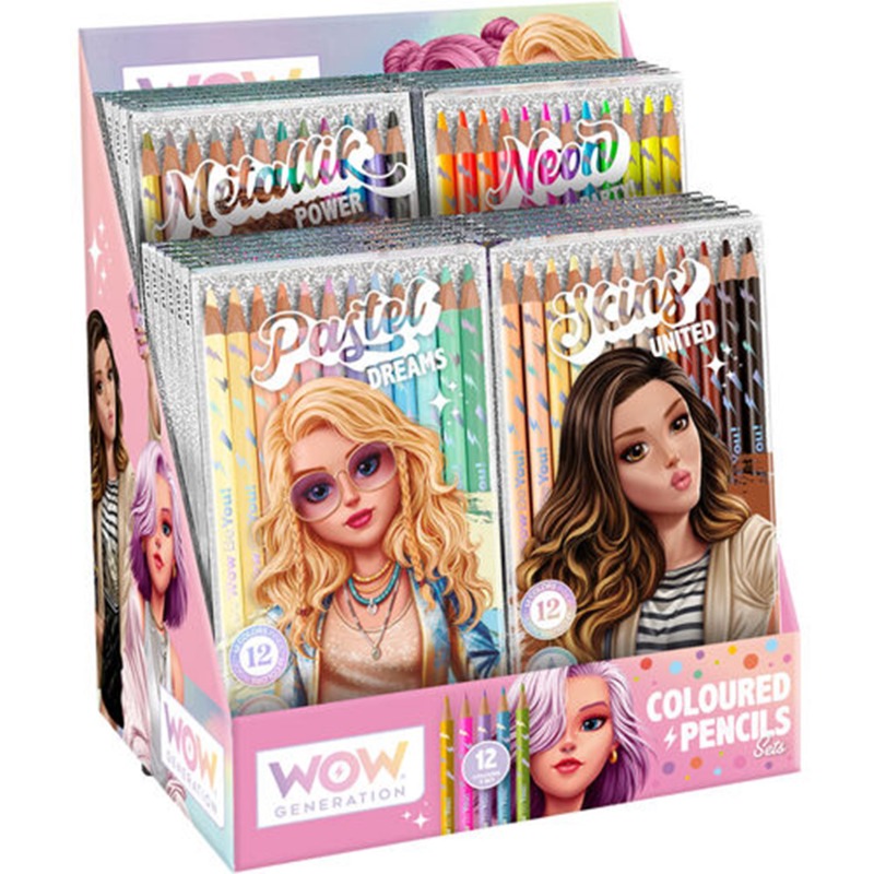 Wow Generation Colored Pencils - 12 Colors Multiple forms