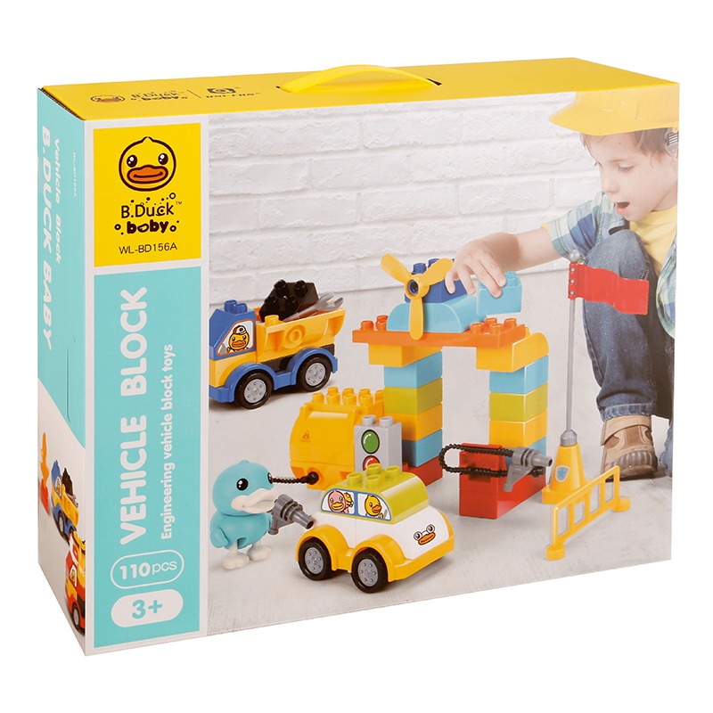 B Duck Baby Vehicles Building Blocks - 110 Pcs