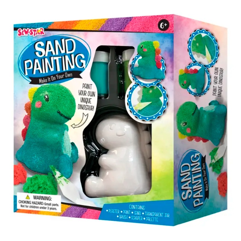 Sew Star Sand Painting - Dino