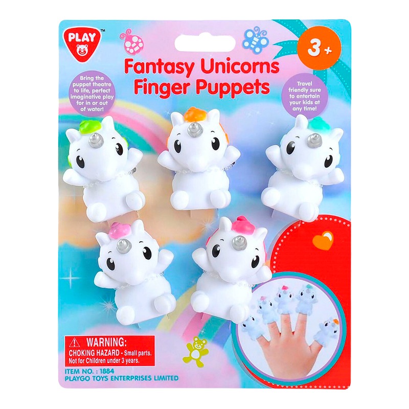 Play Go - Fantasy Unicorns Finger Puppets 5pcs