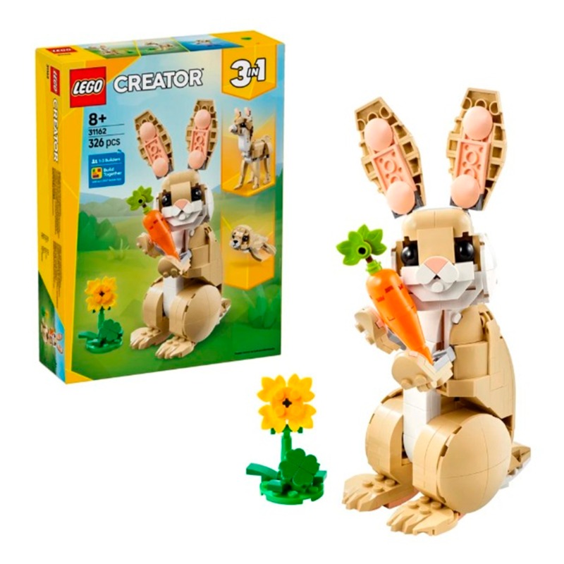 Lego Creator 3 in 1 Cute Bunny Toy Animal Playset (31162)