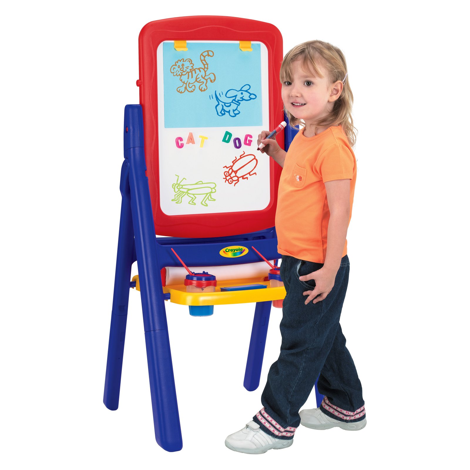 Crayola - Qwikflip Easel-to-Desk 2-in-1 Easel