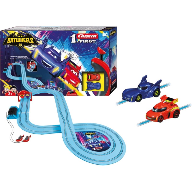 Carrera FIRST Batwheels Ready to Roll Battery Operated 2. 9M Racing Set