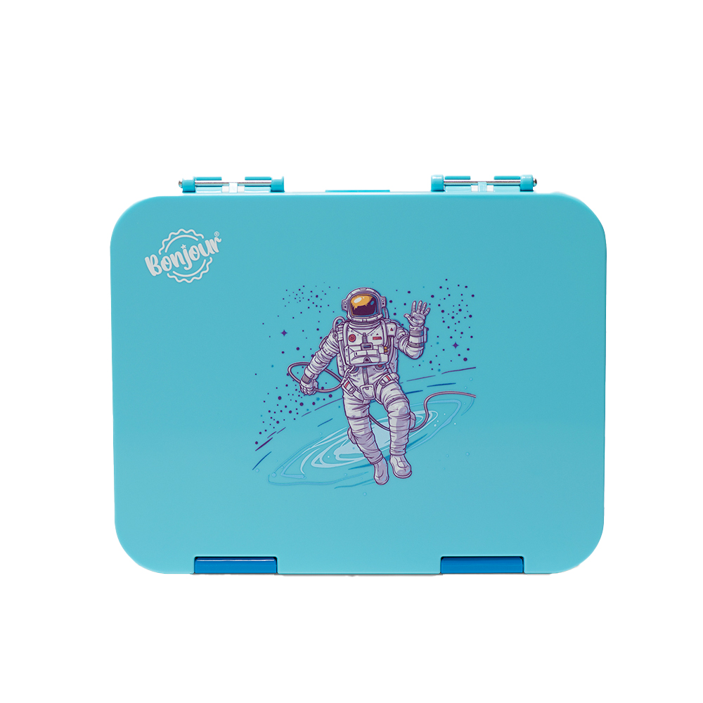 Bonjour Tiff Box Bento Lunch Box - Blue Astronaut