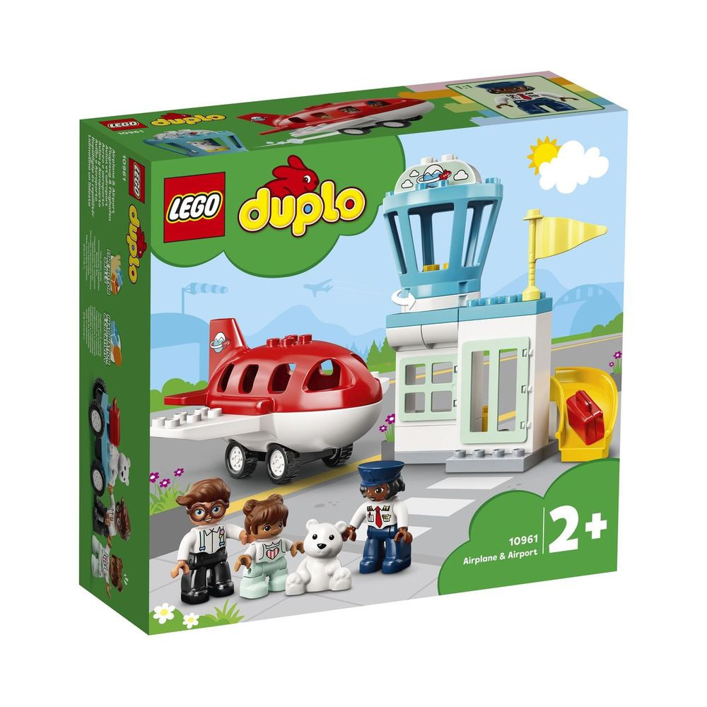 Dabdoob Lego Duplo Town Airplane And Airport Playset