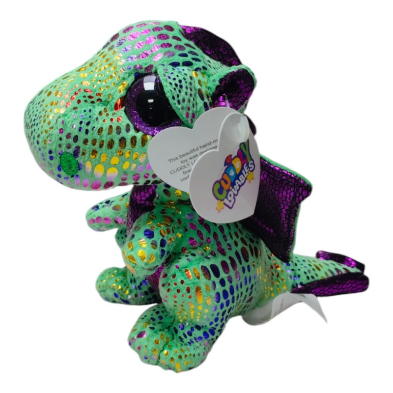 Cuddly Lovables Green Dragon Plush Toy 15 Cm