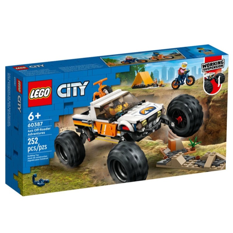 LEGO City Off-Roader Adventures Building Toy Set - 252 Pcs