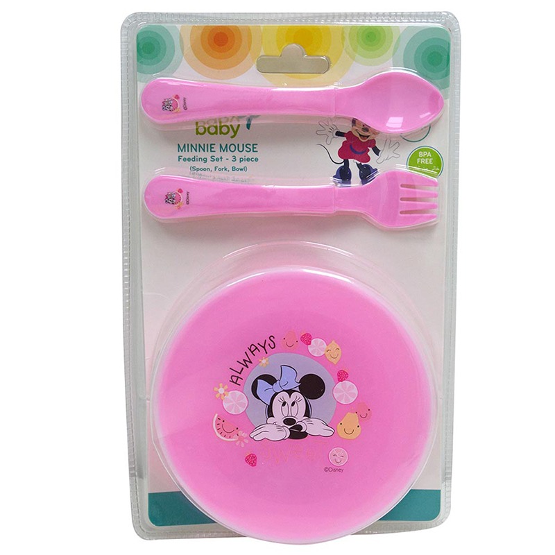 Disney Minnie Mouse Feeding Set - 3 Pcs
