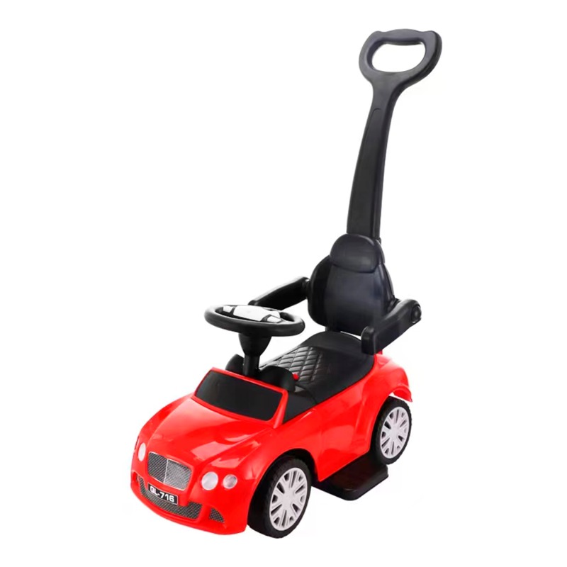 Rolls Royce Push Car Childrens Electric Tricycle 4 Wheels - Red